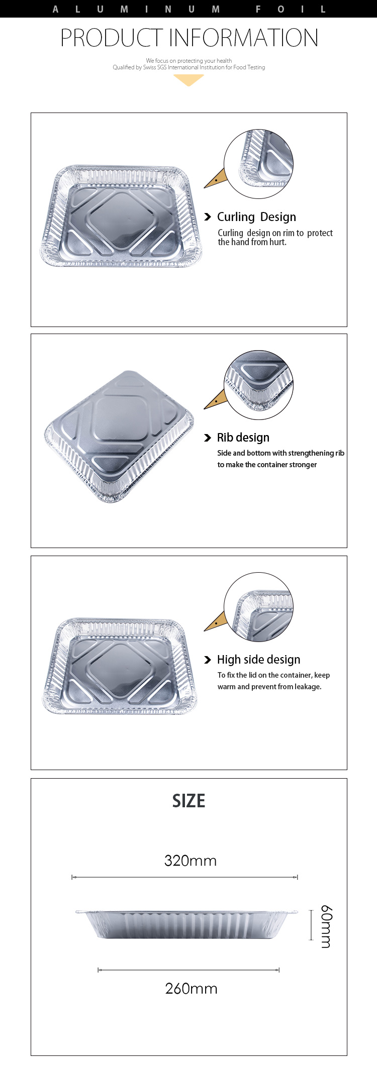 eco foil half size deep steam table pan 30 count