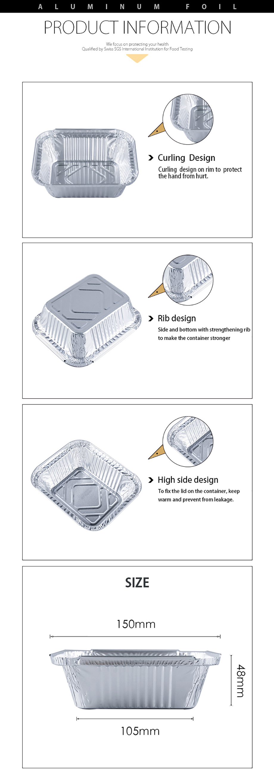 aluminum takeout containers oven disposable aluminum foil take out containers with lids