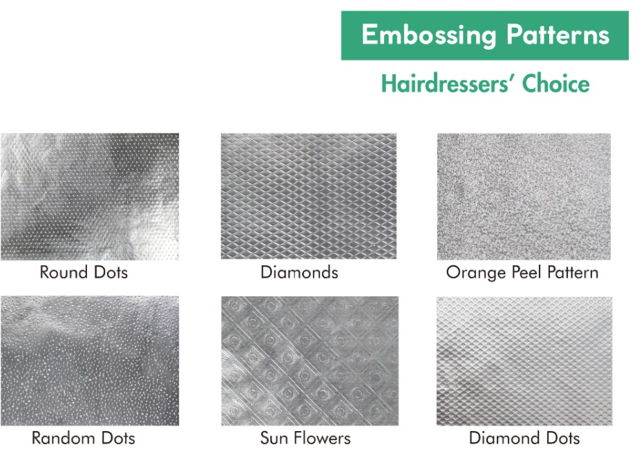 embossed foil professional hair foil hair salon foils embossed hair foil foil hairdressing printed hair foils