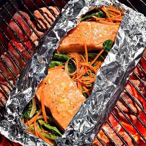 Ginger Sesame Salmon Packets