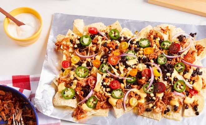 Grilled Jackfruit Nachos