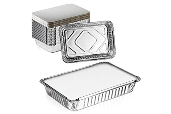 Shallow Aluminum Foil Take Out Containers