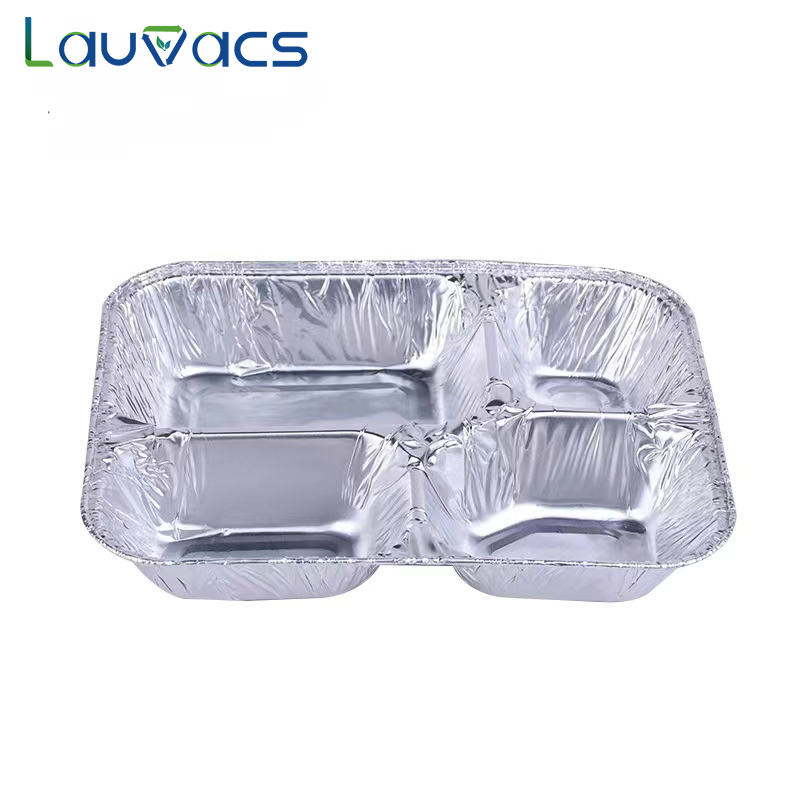 Compartment aluminum pie tins containers LWS-4C240