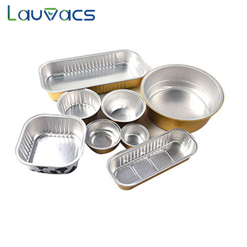 High quality customized colorful aluminum foil containers with lid