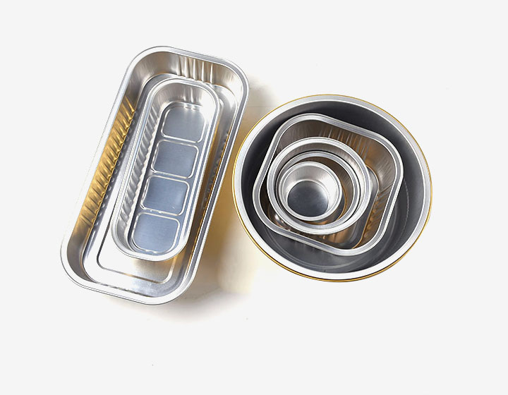 High quality customized colorful aluminum foil containers with lid